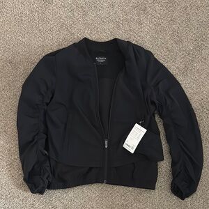 BNWT Black Athleta Women's Bomber Jacket